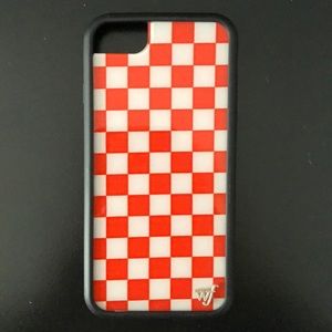 Red checkered Wildflower 6/7/8 case